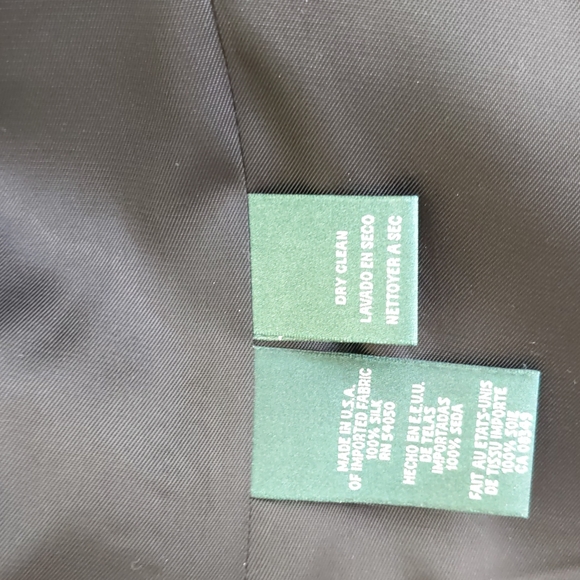 COPY - Silk tweed jacket by Lauren Ralph Lauren petite. One button front three … - Picture 5 of 10